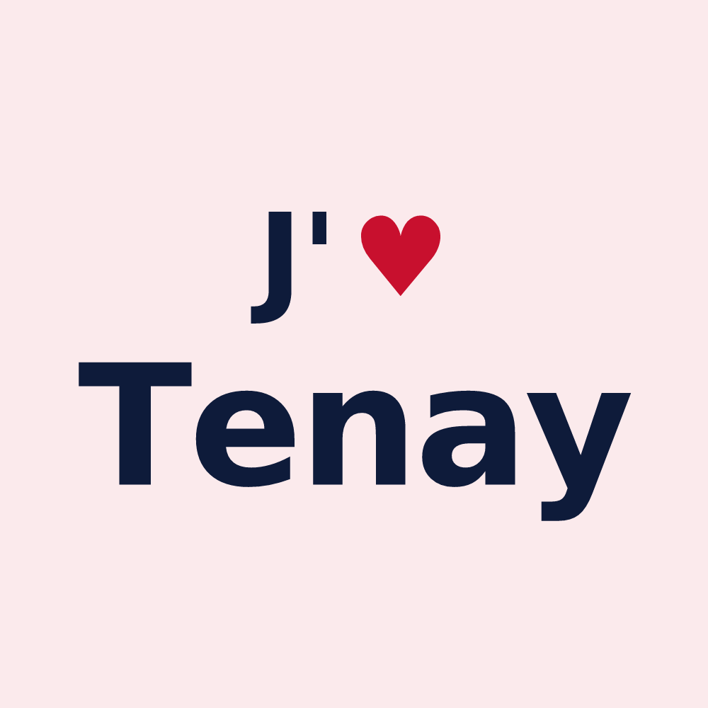 Magnet personnalisé Tenay — design J'aime Tenay