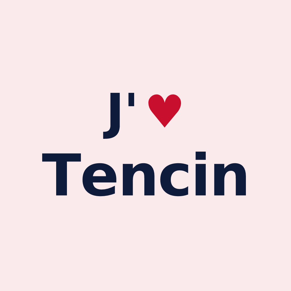 Magnet personnalisé Tencin — design J'aime Tencin