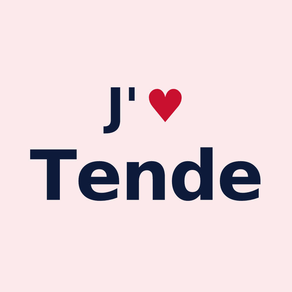 Magnet personnalisé Tende — design J'aime Tende