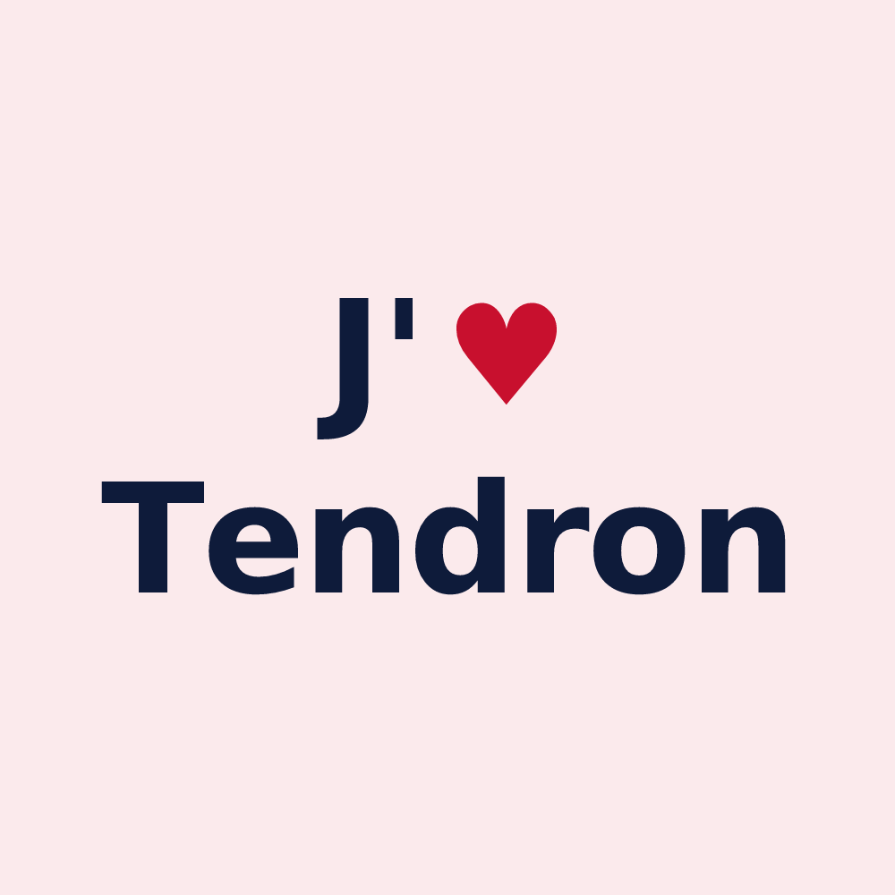 Magnet personnalisé Tendron — design J'aime Tendron