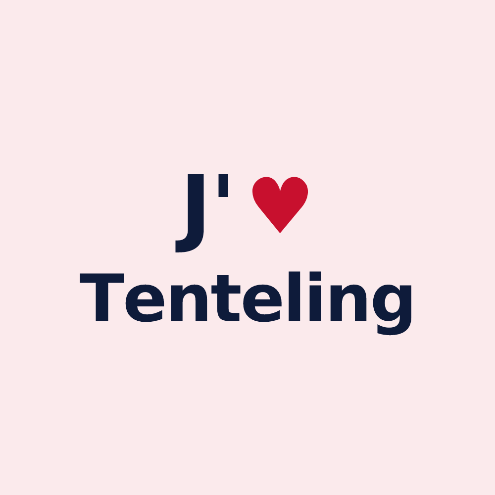 Magnet personnalisé Tenteling — design J'aime Tenteling