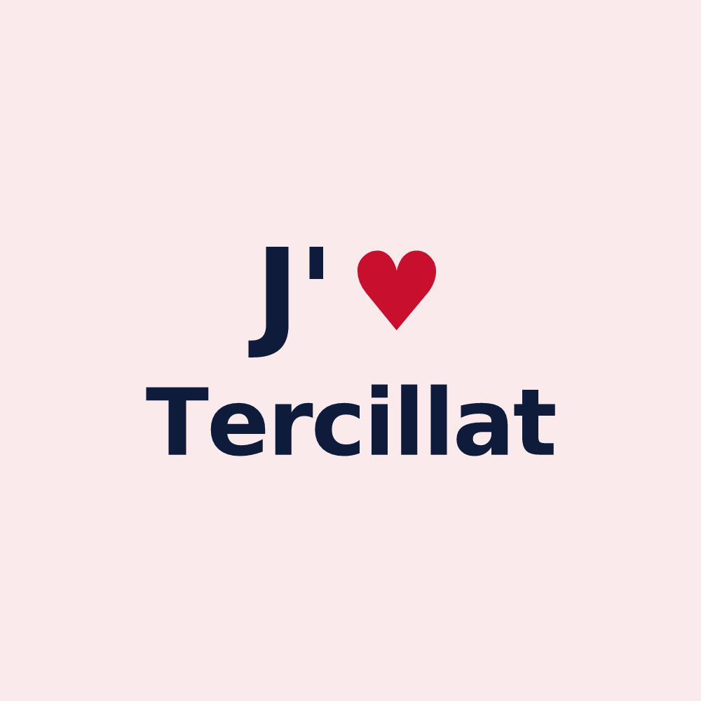 Magnet personnalisé Tercillat — design J'aime Tercillat
