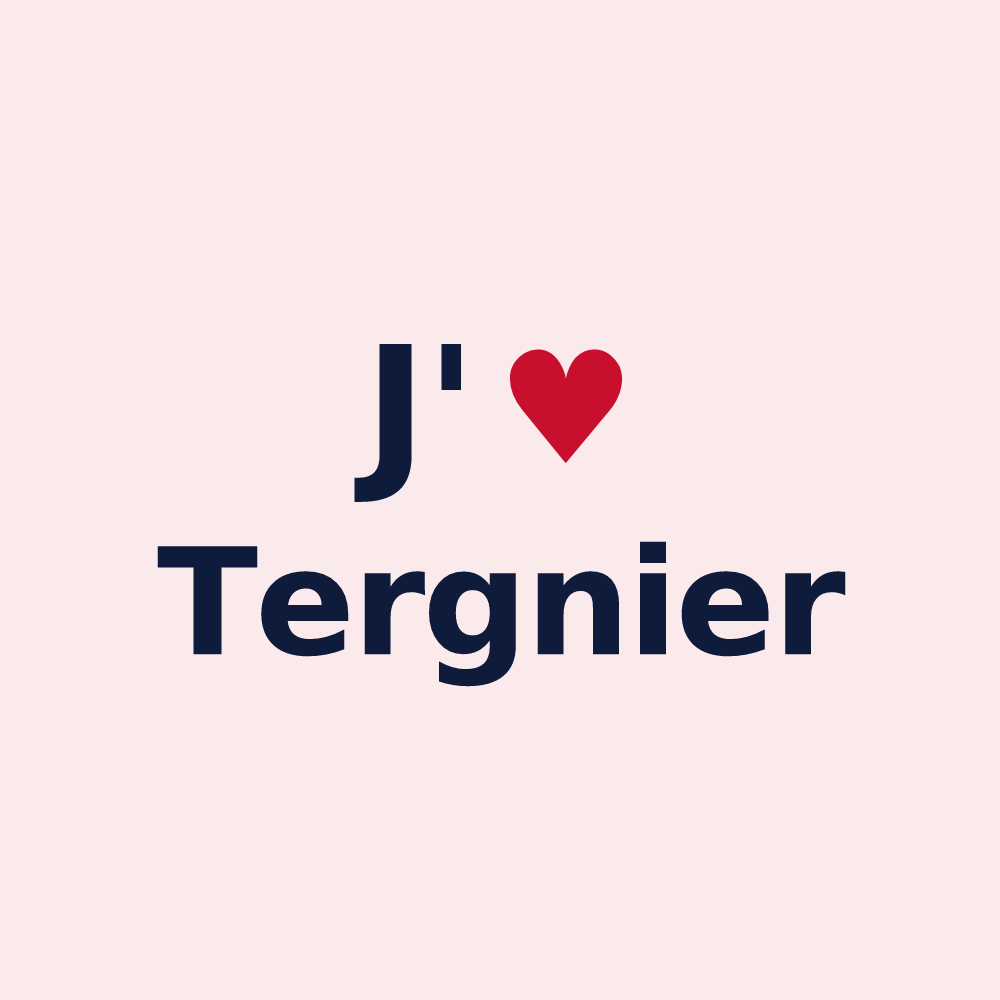 Magnet personnalisé Tergnier — design J'aime Tergnier