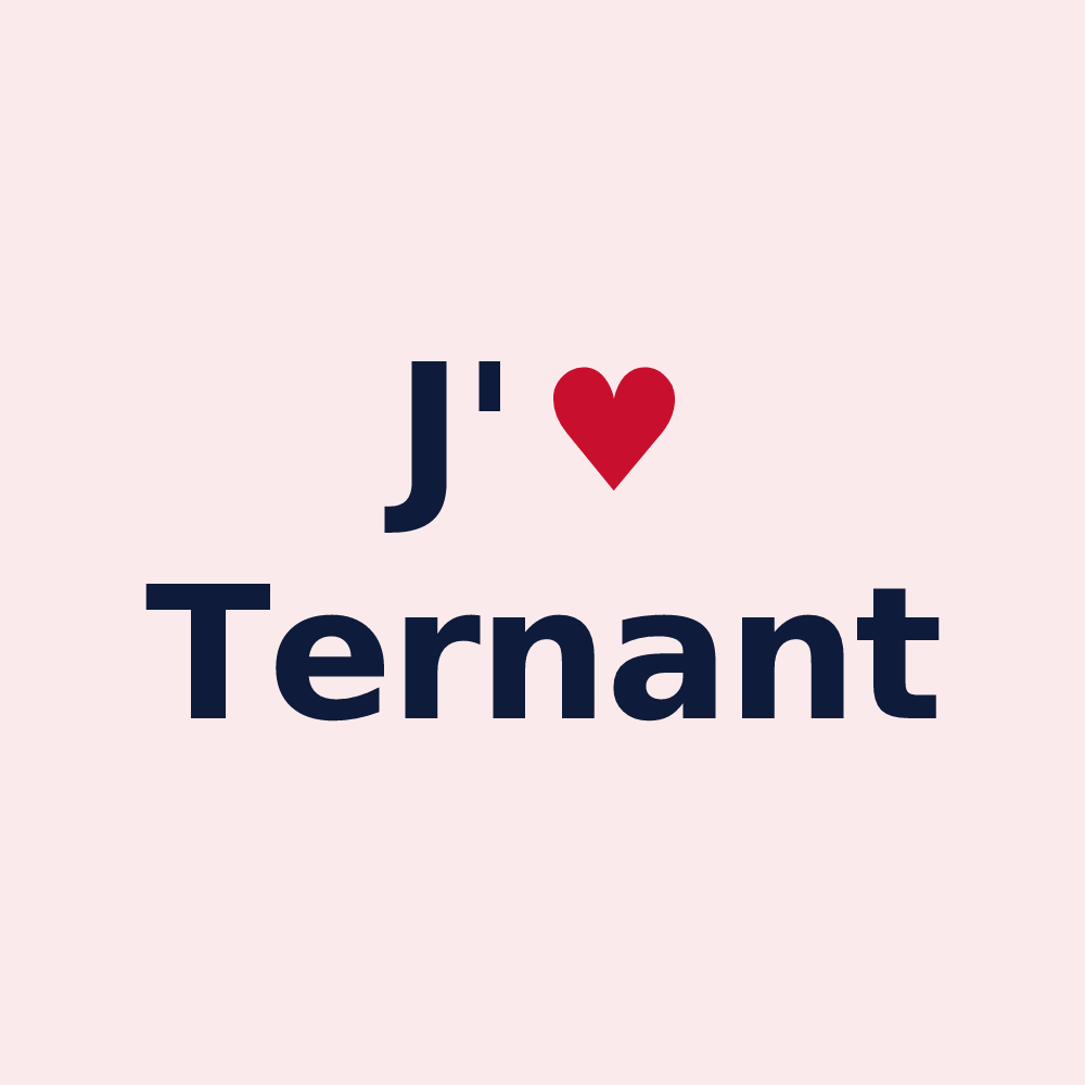 Magnet personnalisé Ternant — design J'aime Ternant