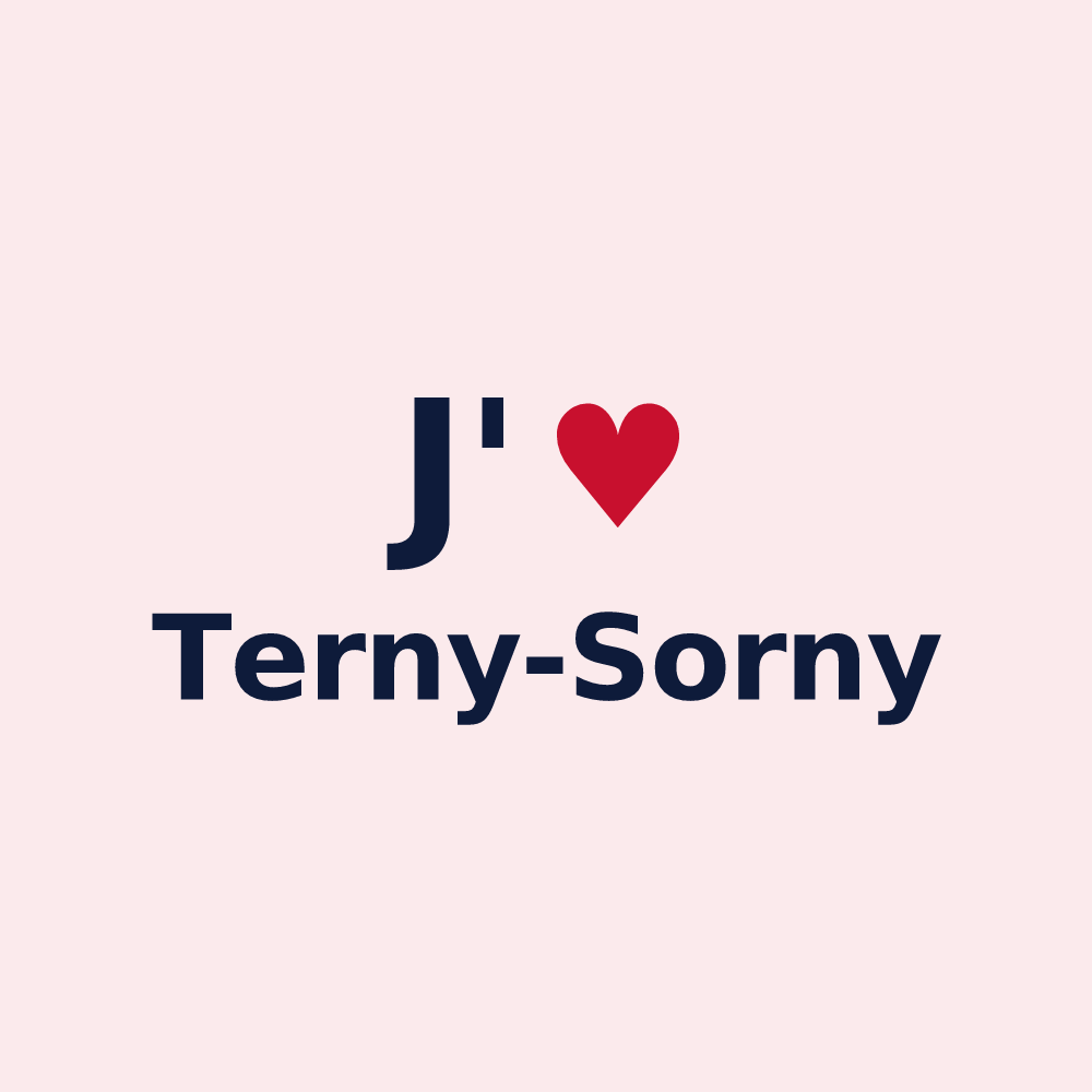 Magnet personnalisé Terny-Sorny — design J'aime Terny-Sorny