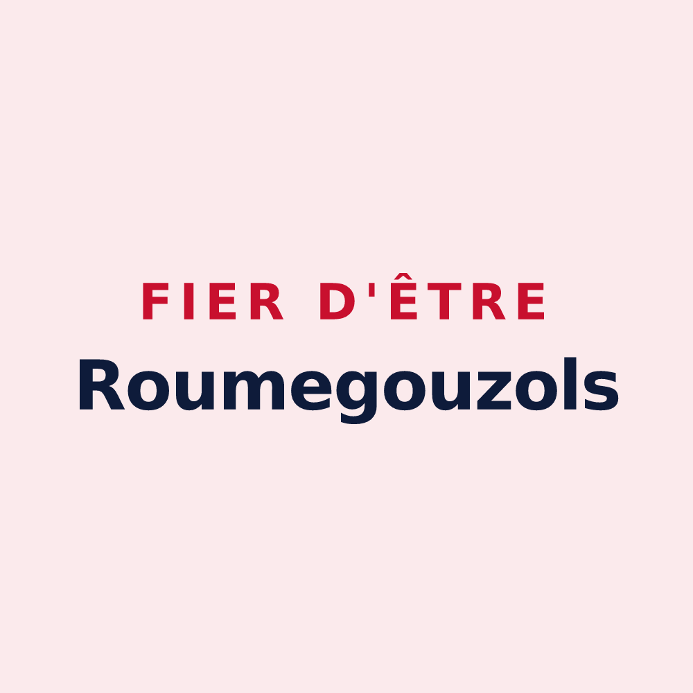 Magnet « Fier d'être Roumegouzols » — design pour Terre-de-Bancalié