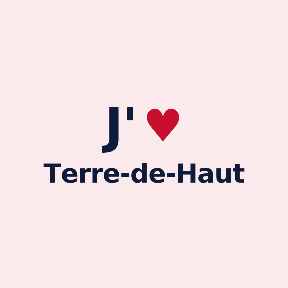 Magnet personnalisé Terre-de-Haut — design J'aime Terre-de-Haut