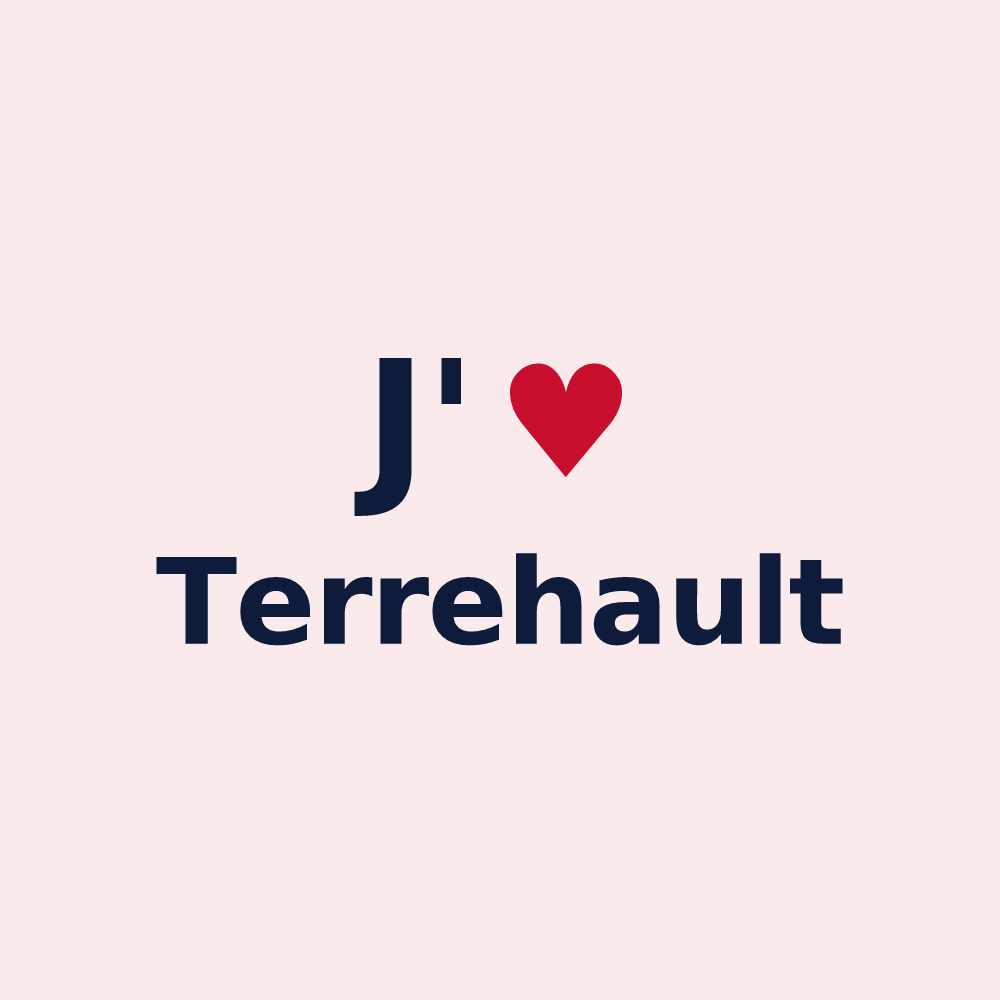 Magnet personnalisé Terrehault — design J'aime Terrehault