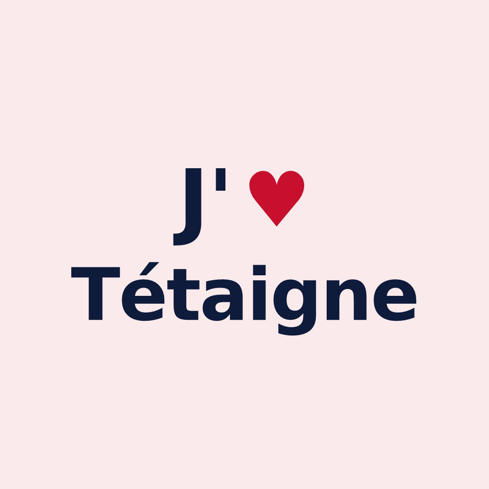 Magnet personnalisé Tétaigne — design J'aime Tétaigne