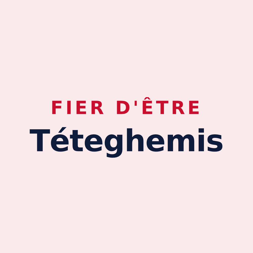 Magnet « Fier d'être Téteghemis » — design pour Téteghem-Coudekerque-Village