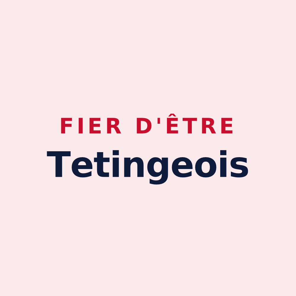 Magnet « Fier d'être Tetingeois » — design pour Teting-sur-Nied