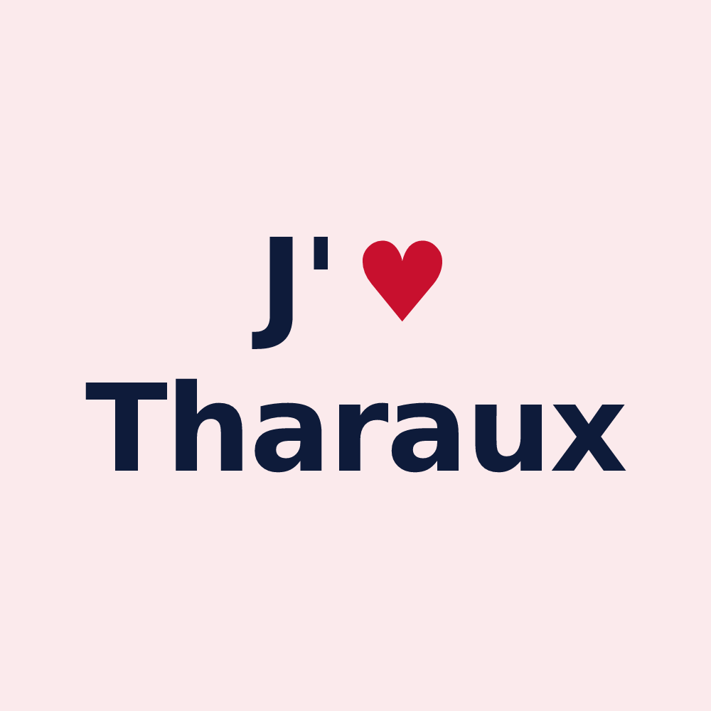 Magnet personnalisé Tharaux — design J'aime Tharaux