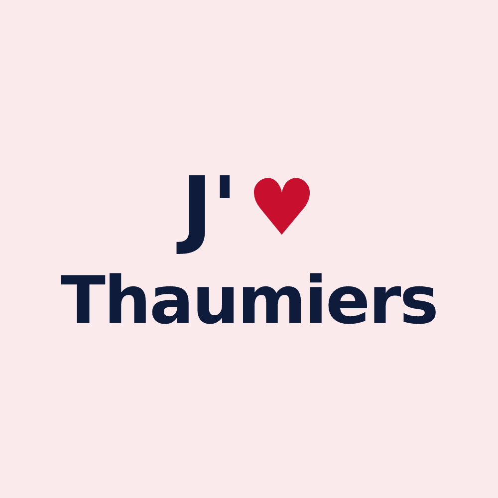 Magnet personnalisé Thaumiers — design J'aime Thaumiers