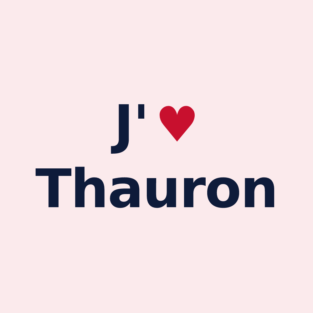 Magnet personnalisé Thauron — design J'aime Thauron