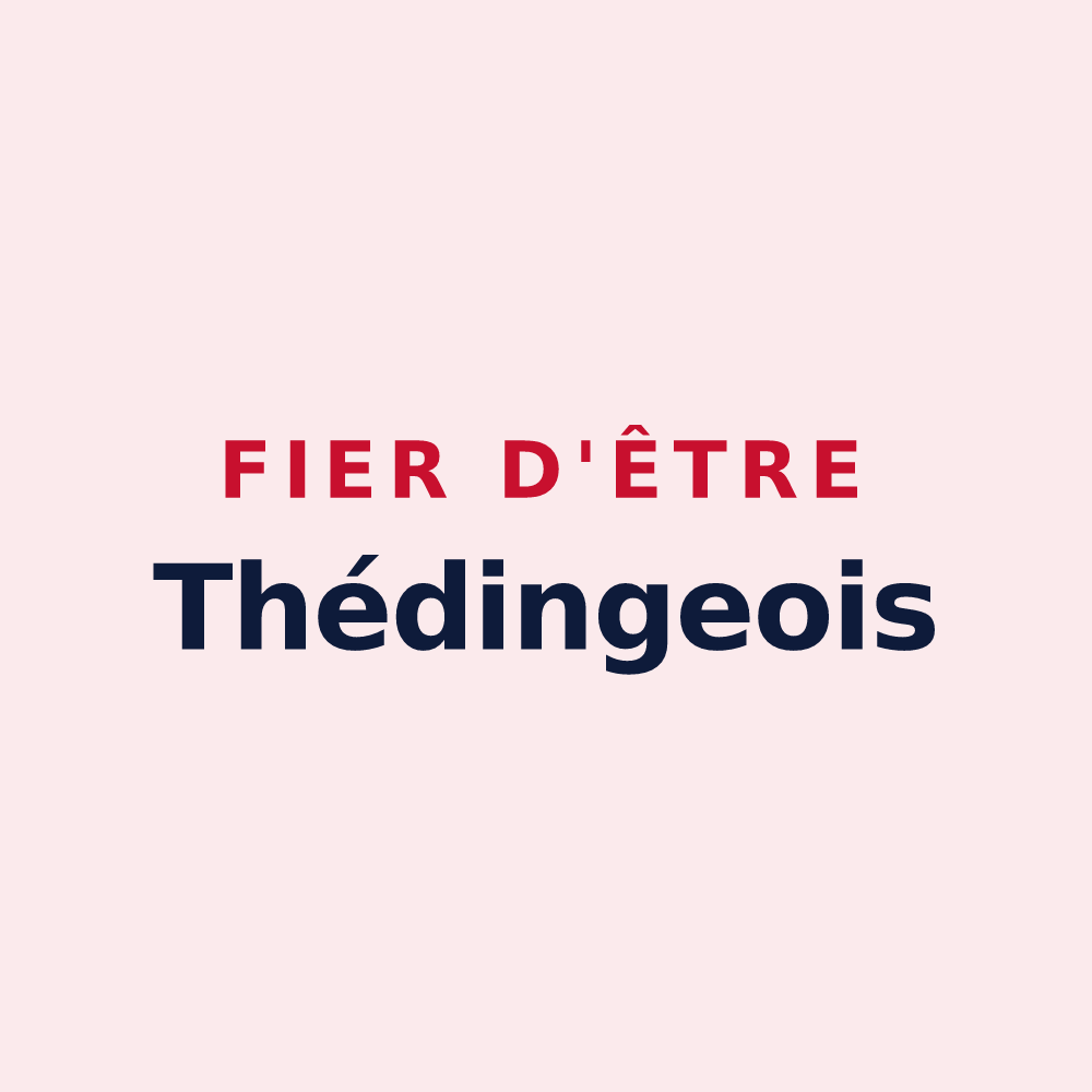 Magnet « Fier d'être Thédingeois » — design pour Théding