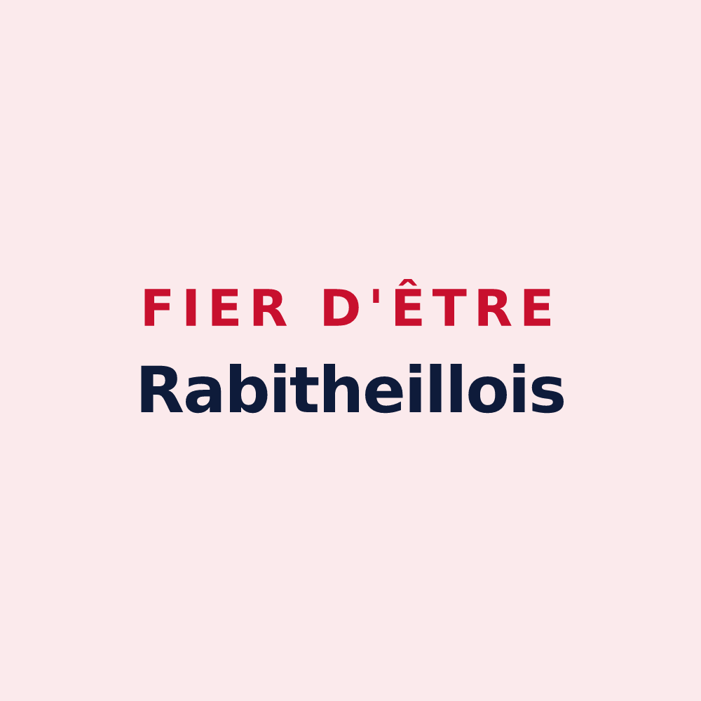 Magnet « Fier d'être Rabitheillois » — design pour Theil-Rabier