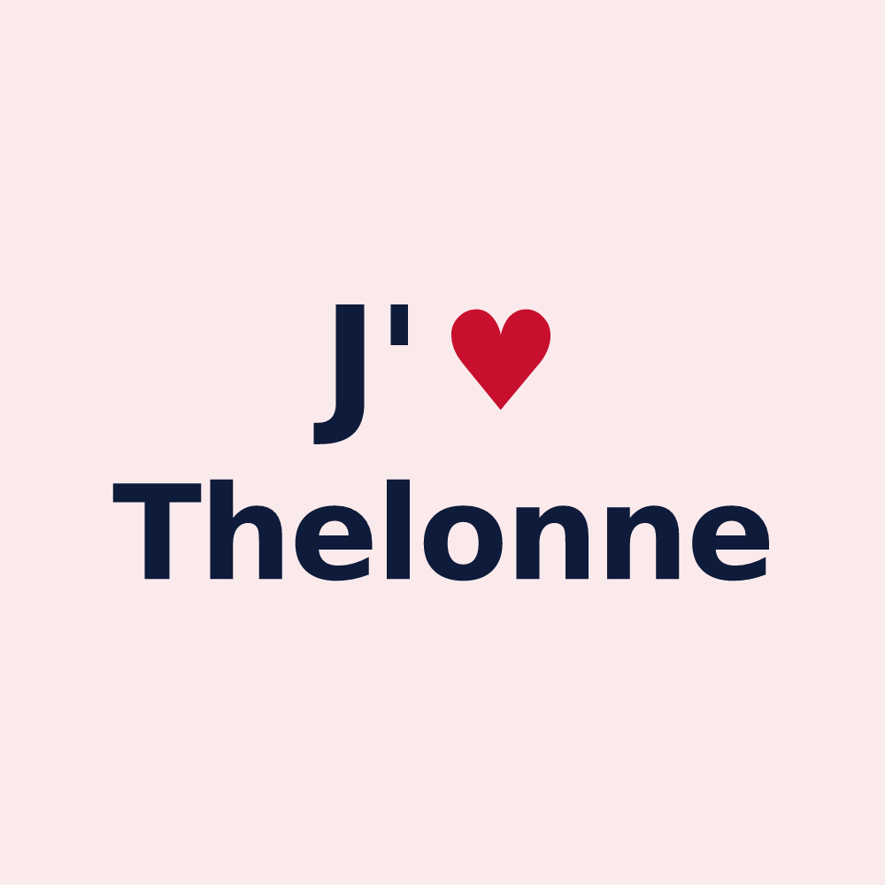 Magnet personnalisé Thelonne — design J'aime Thelonne