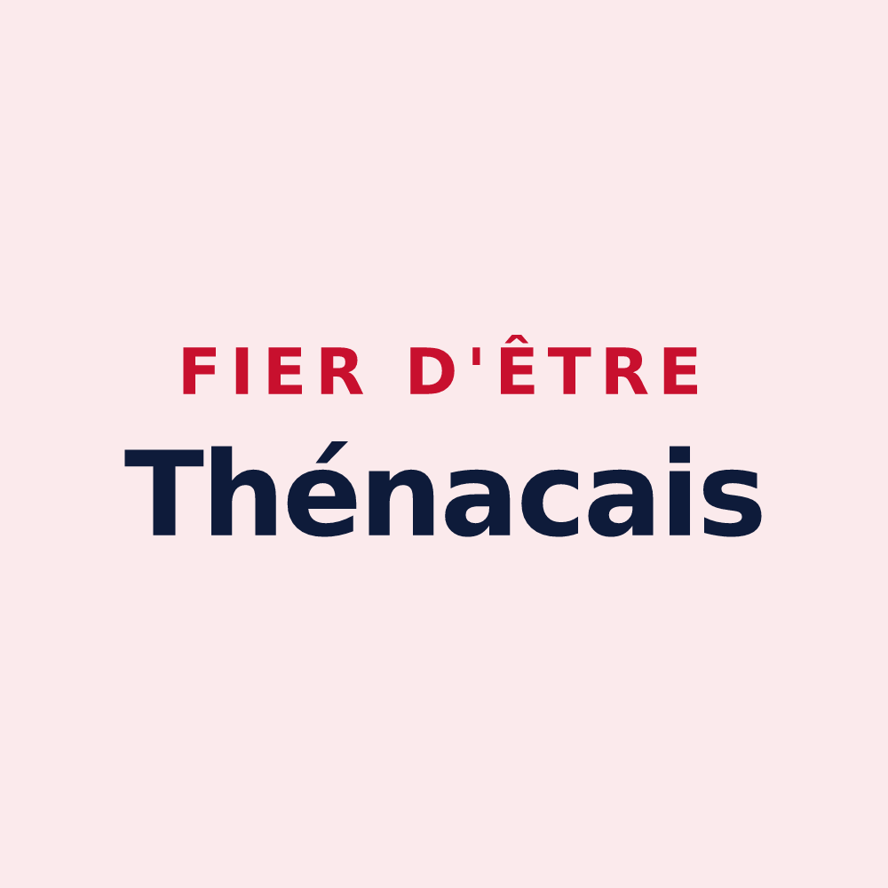 Magnet « Fier d'être Thénacais » — design pour Thénac