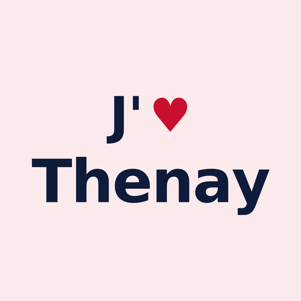 Magnet personnalisé Thenay — design J'aime Thenay