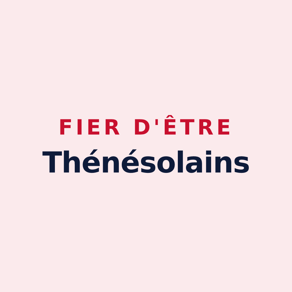 Magnet « Fier d'être Thénésolains » — design pour Thénésol