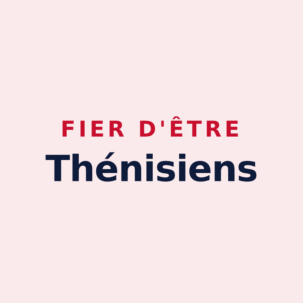 Magnet « Fier d'être Thénisiens » — design pour Thénisy