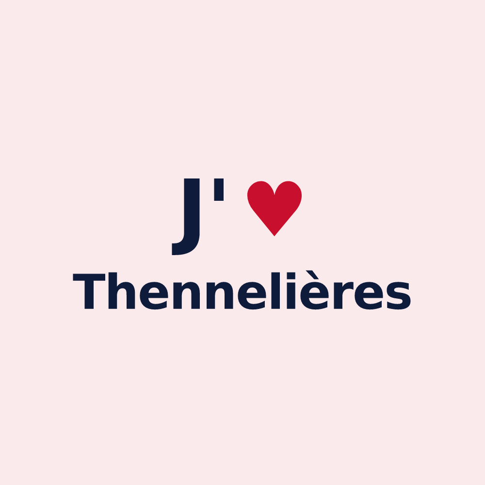 Magnet personnalisé Thennelières — design J'aime Thennelières