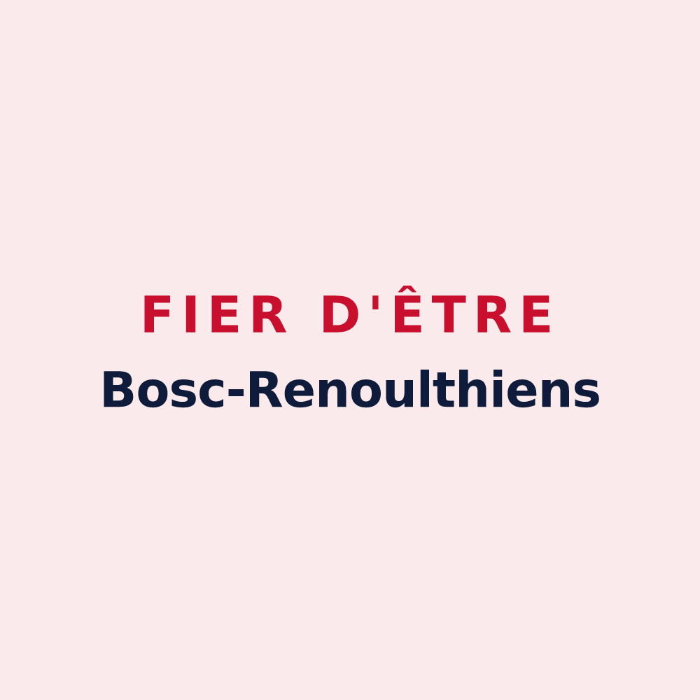Magnet « Fier d'être Bosc-Renoulthiens » — design pour Thénouville