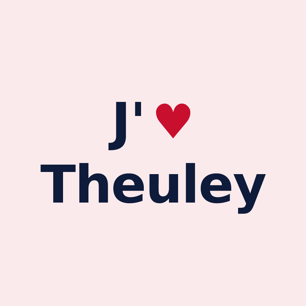 Magnet personnalisé Theuley — design J'aime Theuley