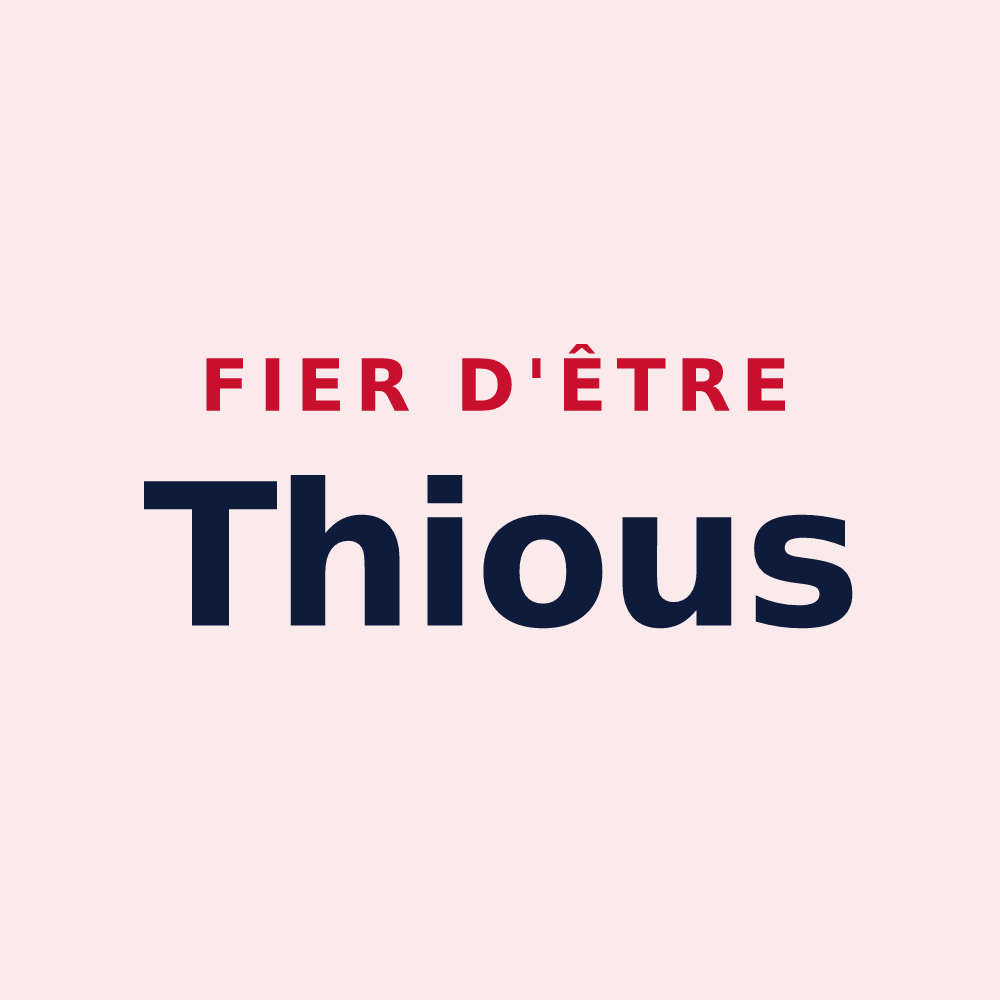 Magnet « Fier d'être Thious » — design pour They-sous-Montfort