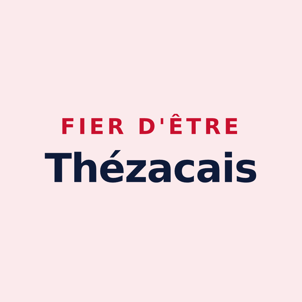 Magnet « Fier d'être Thézacais » — design pour Thézac