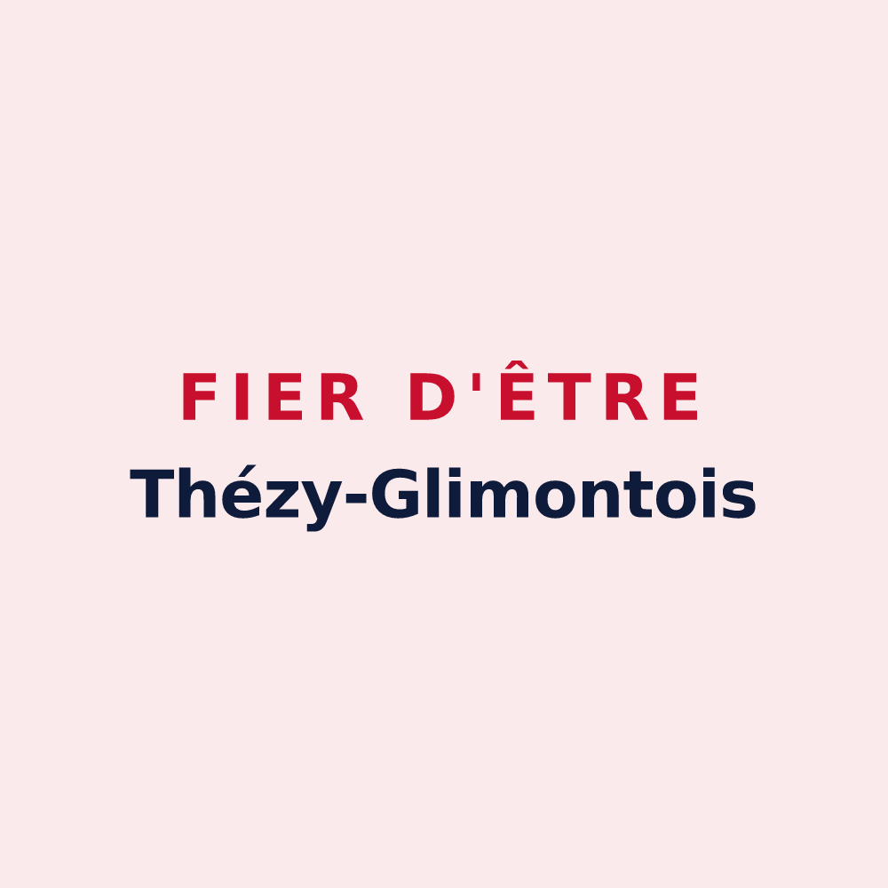 Magnet « Fier d'être Thézy-Glimontois » — design pour Thézy-Glimont