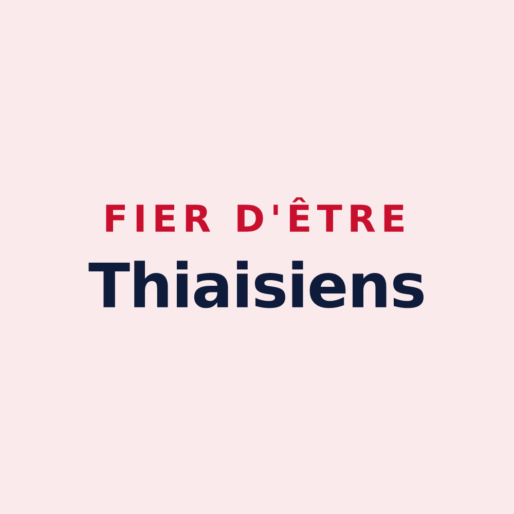 Magnet « Fier d'être Thiaisiens » — design pour Thiais