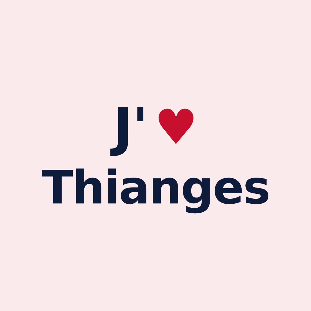 Magnet personnalisé Thianges — design J'aime Thianges
