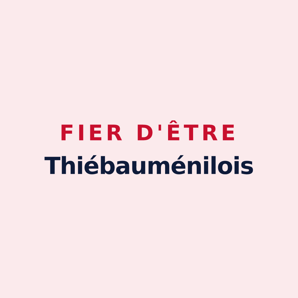 Magnet « Fier d'être Thiébauménilois » — design pour Thiébauménil