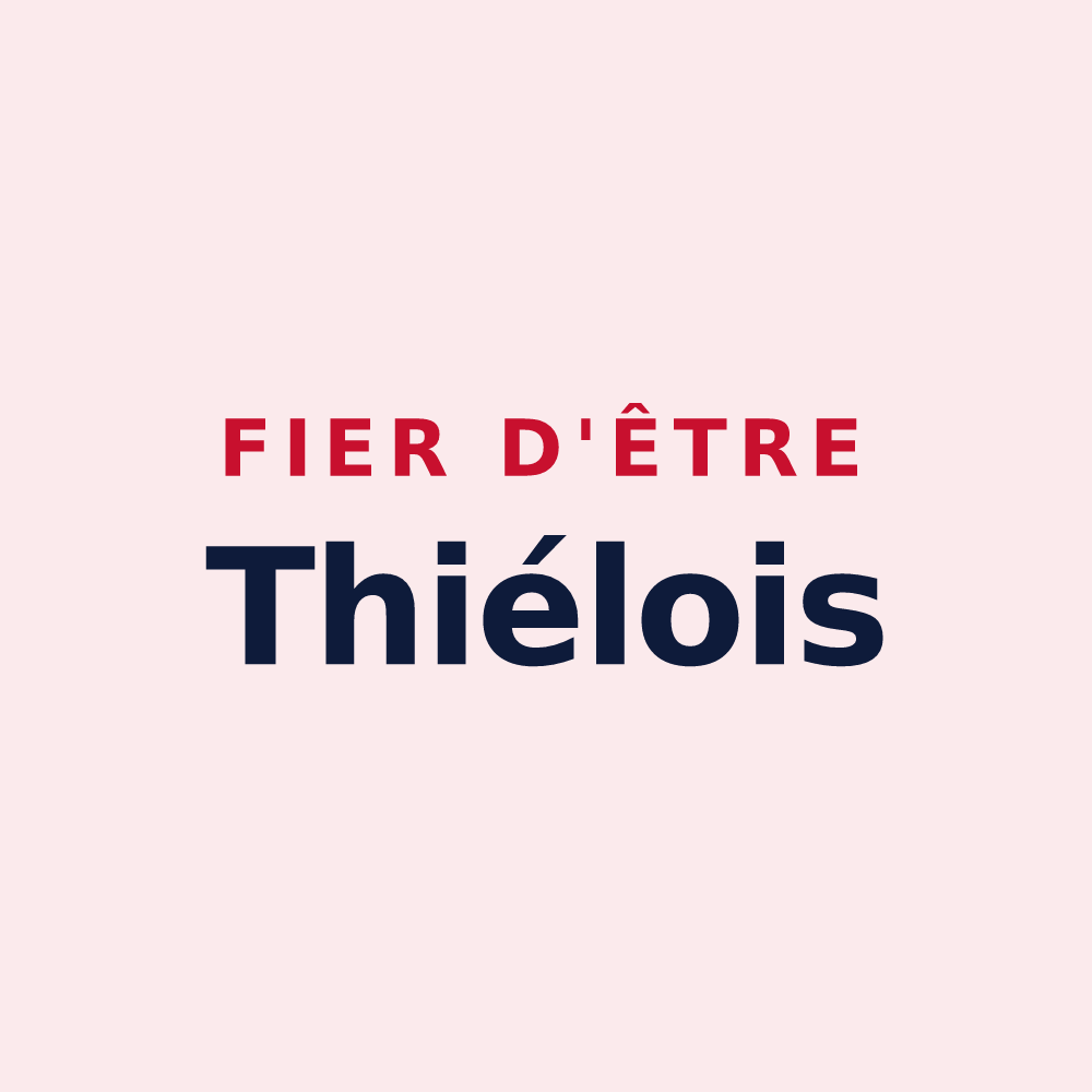 Magnet « Fier d'être Thiélois » — design pour Thiel-sur-Acolin
