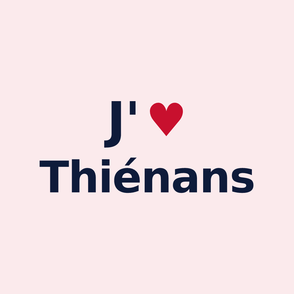 Magnet personnalisé Thiénans — design J'aime Thiénans