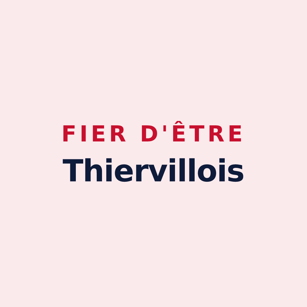 Magnet « Fier d'être Thiervillois » — design pour Thierville-sur-Meuse