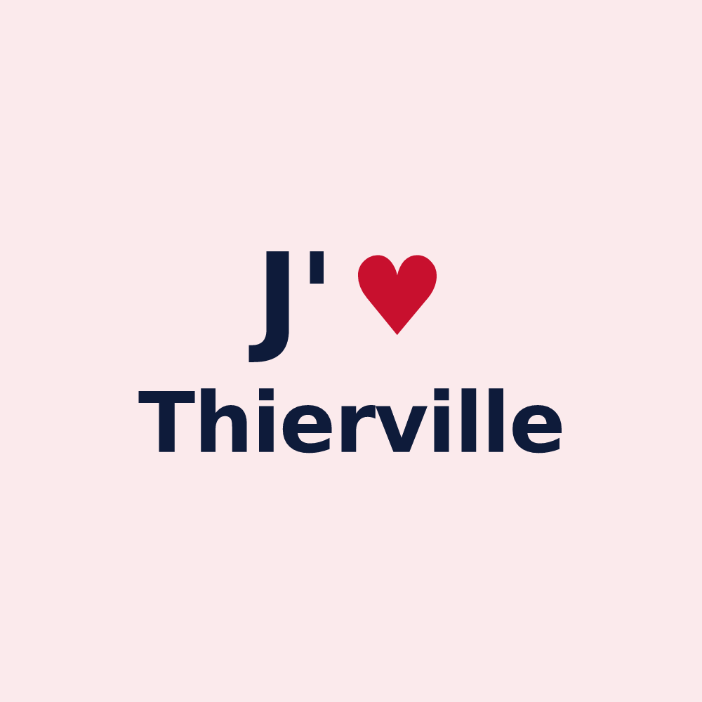 Magnet personnalisé Thierville — design J'aime Thierville