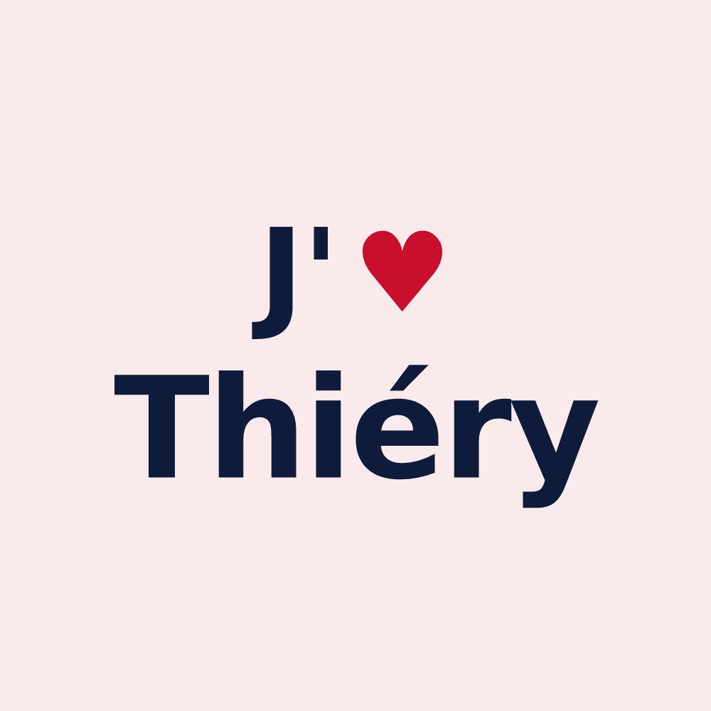 Magnet personnalisé Thiéry — design J'aime Thiéry