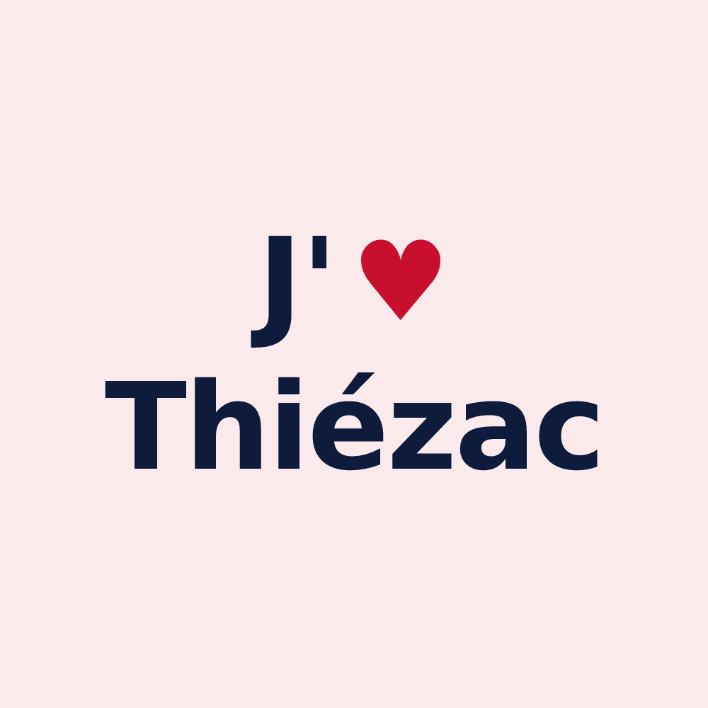 Magnet personnalisé Thiézac — design J'aime Thiézac