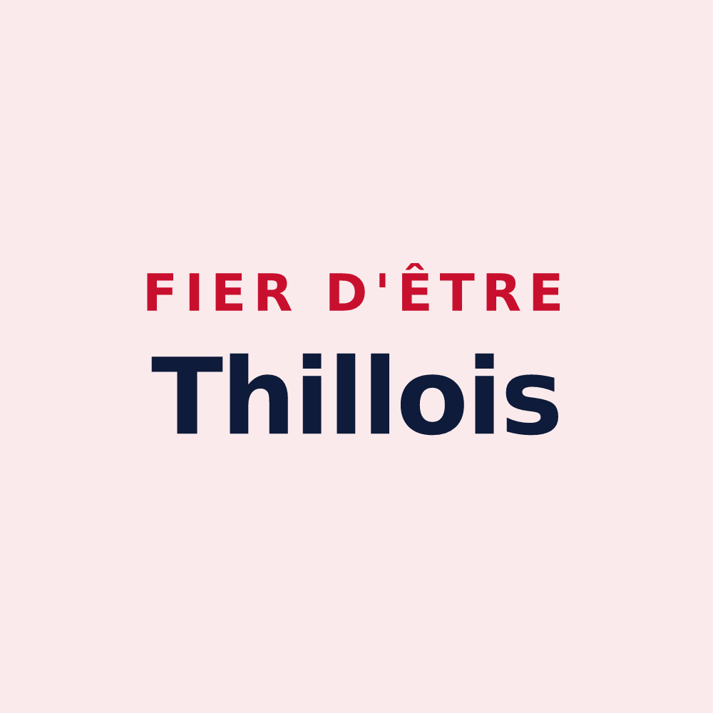 Magnet « Fier d'être Thillois » — design pour Thil