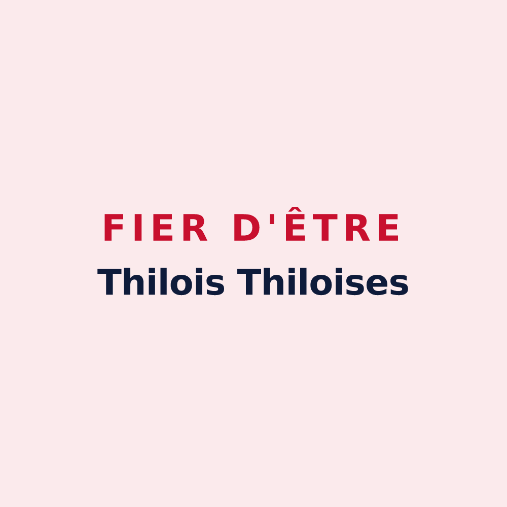 Magnet « Fier d'être Thilois Thiloises » — design pour Thil