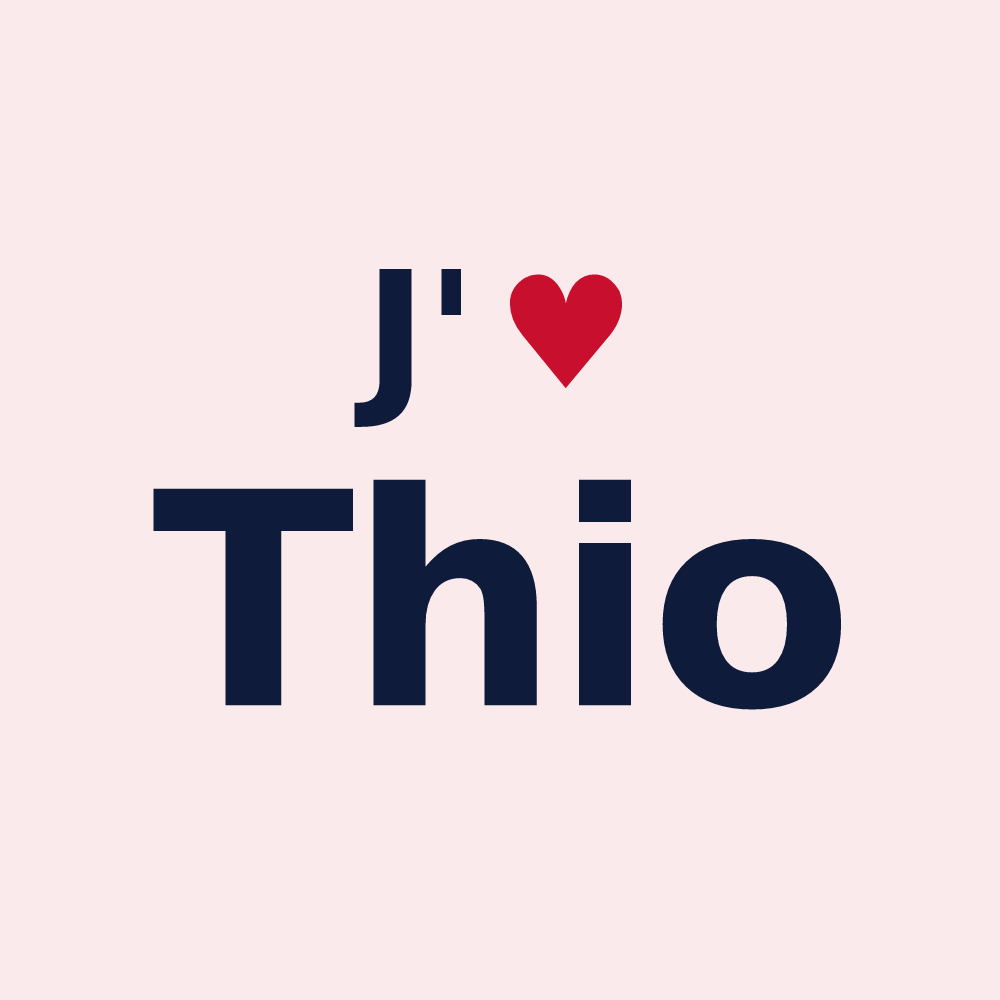 Magnet personnalisé Thio — design J'aime Thio