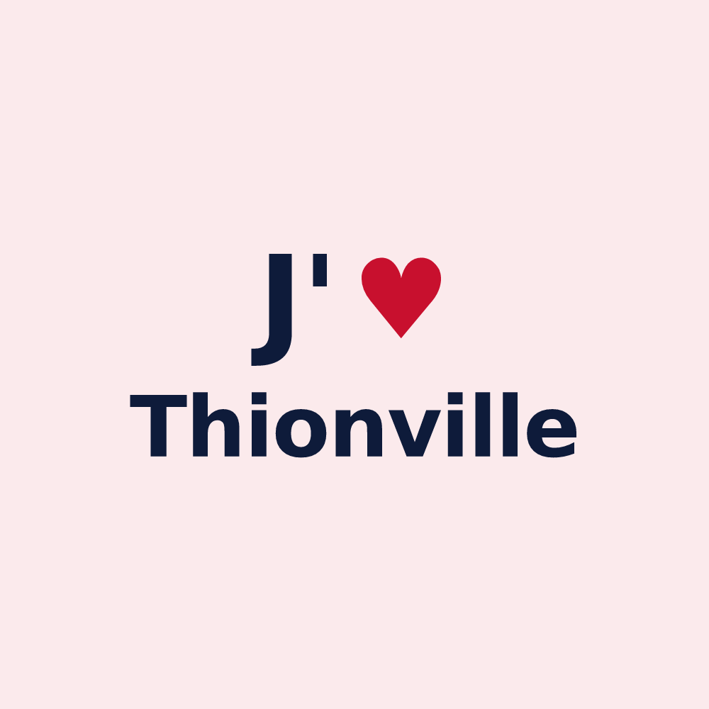 Magnet personnalisé Thionville — design J'aime Thionville