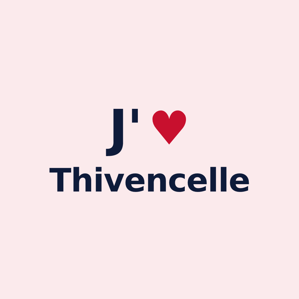Magnet personnalisé Thivencelle — design J'aime Thivencelle