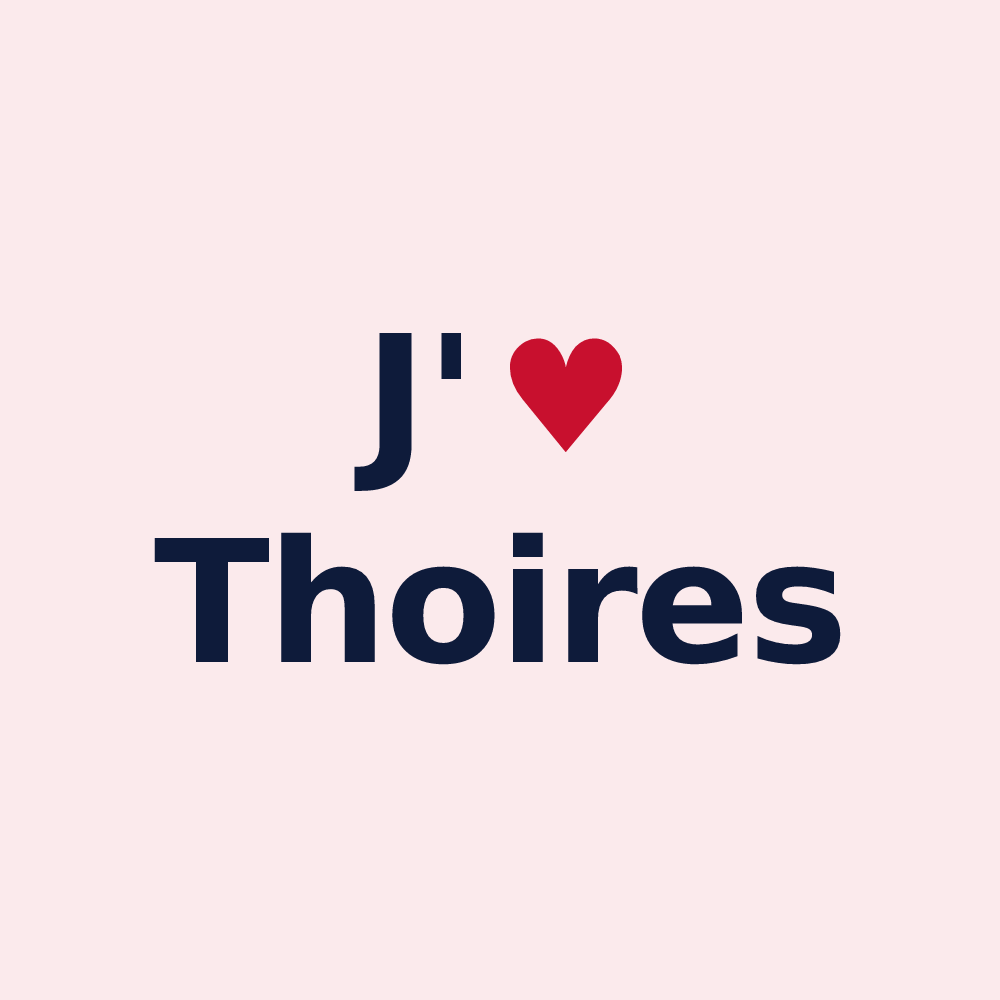 Magnet personnalisé Thoires — design J'aime Thoires