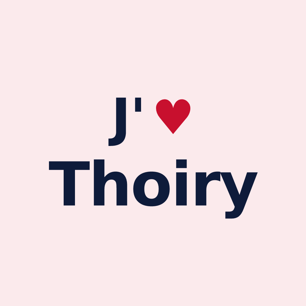 Magnet personnalisé Thoiry — design J'aime Thoiry