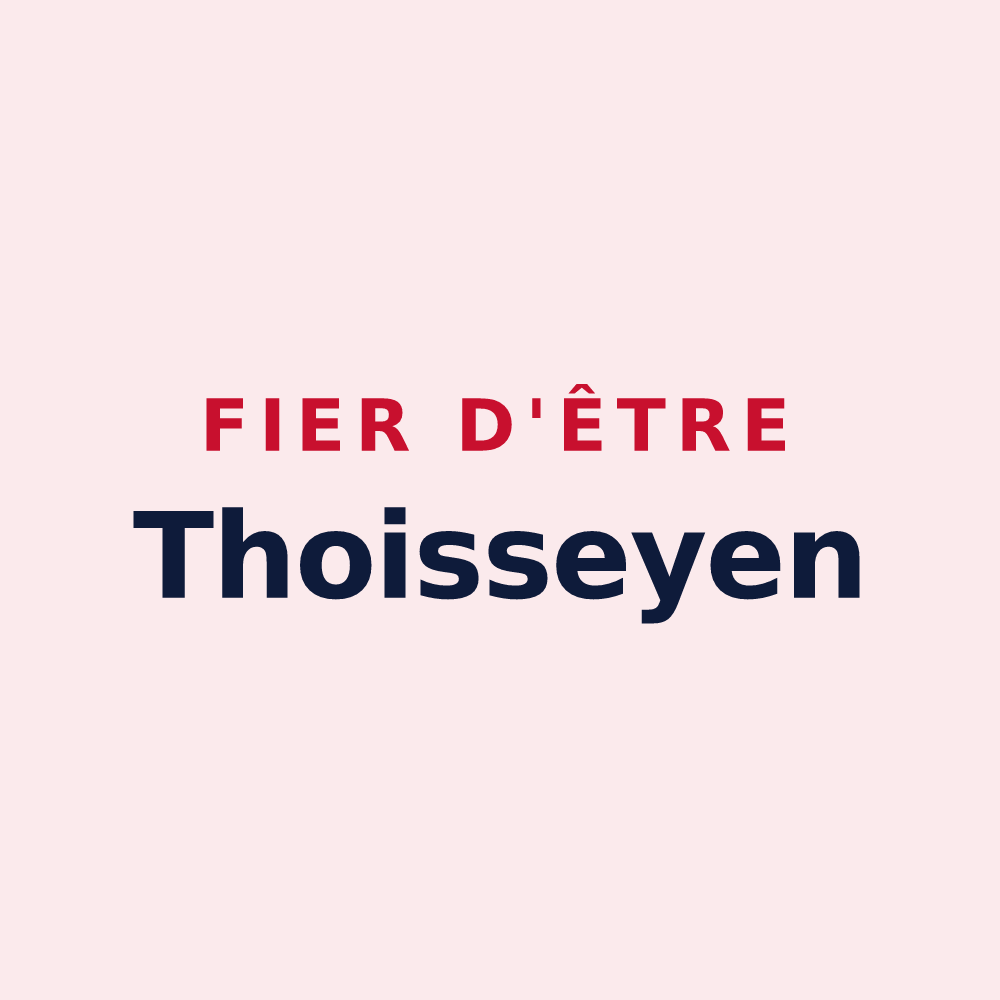 Magnet « Fier d'être Thoisseyen » — design pour Thoissey