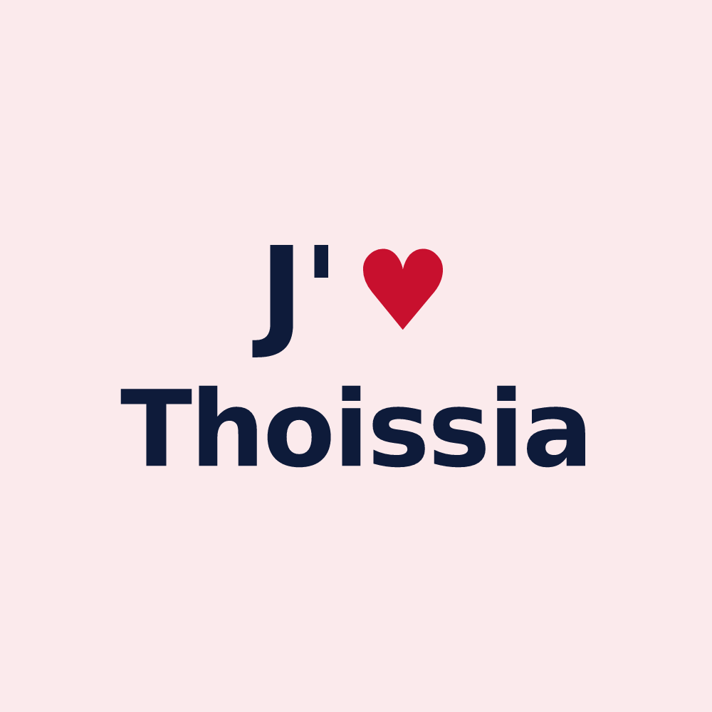 Magnet personnalisé Thoissia — design J'aime Thoissia