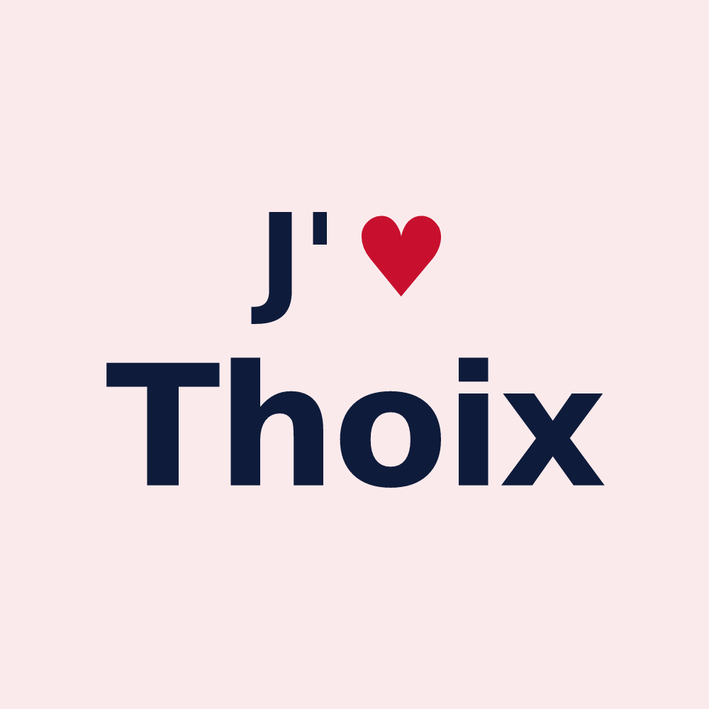 Magnet personnalisé Thoix — design J'aime Thoix